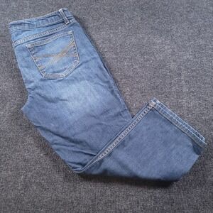 Aeropostale Womens Capri Jeans Size 13‎ 14 Blue Stretch Denim